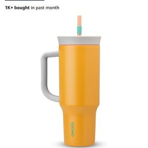 Used owala neon 90s orangee with silicon cup .. 40oz